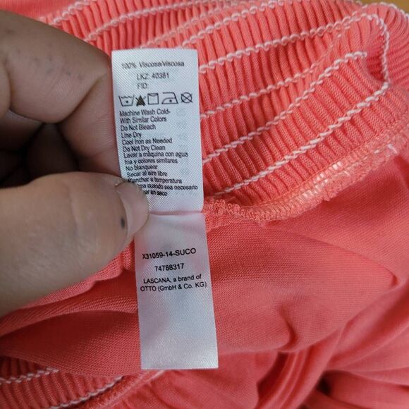 NWT lascana jumpsuit sleeveless wide leg salmon size 14 summer beachy - Picture 15 of 16